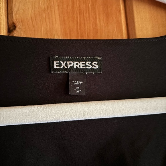 Express Women’s Black Flowy Tank Top with Purple, Silver and Black Sequence Back - Picture 5 of 8